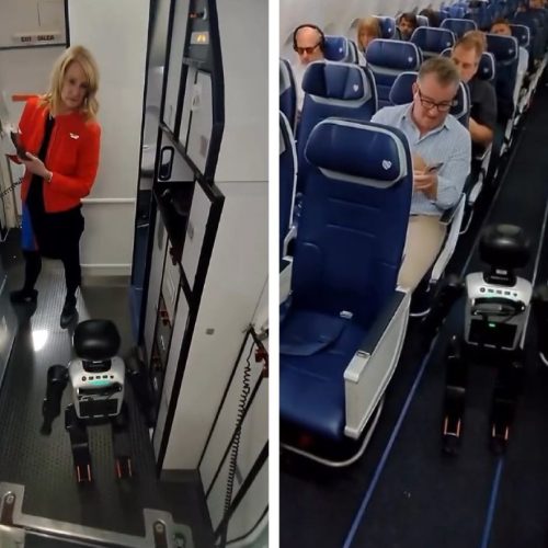Robô viaja de avião como passageiro, vira alvo de nova regra e reclama de proibição: ‘Conspiração’